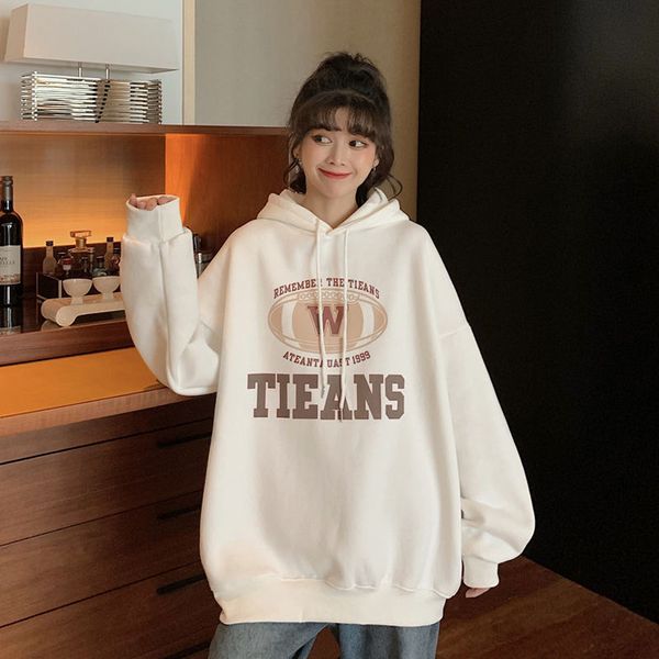 

kawaii harajuku hoodies for women clothes hooded long sleeve jumper hooded regular coat casual korean style sweatshirt, Black