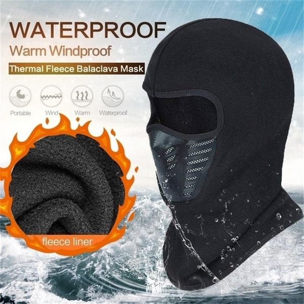 

cycling caps & masks winter warm bicycle face mask neck scarf active carbon filters thermal fleece balaclava bike waterproof beanies, Black