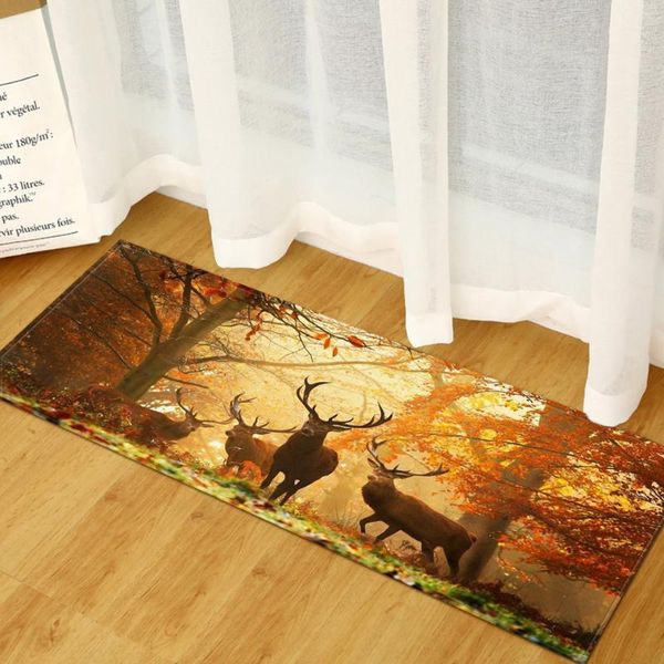 

carpets modern kitchen mat bedroom entrance doormat scenic pattern 3d print home hallway floor living room carpet bathroom anti-slip rug