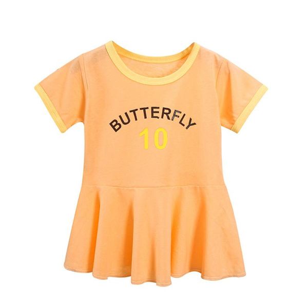

colors summer girl dress cotton born toddlers cute infant outfits casual baby outdoor clothes kids clothing girl's dresses, Red;yellow