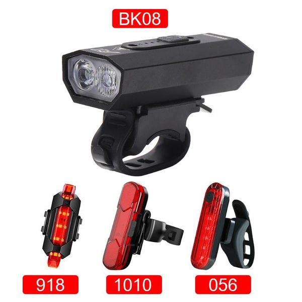 

bicycle light usb type c charging rechargeable bike lamp alloy waterproof led headlight mtb accessories lights