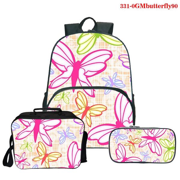 

backpack vintage canvas butterfly backpacks for women waterproof mountaineering travel bags harajuku 3pcs school bag