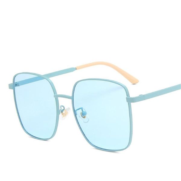 

sunglasses uv400 square women's clear colored lens glasses 2021 brand designer korea style eyeglasses female eyewear, White;black