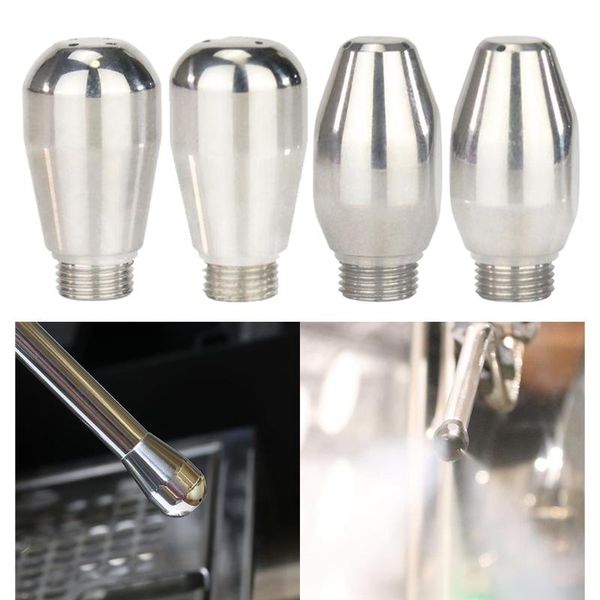 

coffee filters stainless steel maker machine steam nozzle forth tip milk foam spout chrome 8.2-8.5mm thread universal replacement