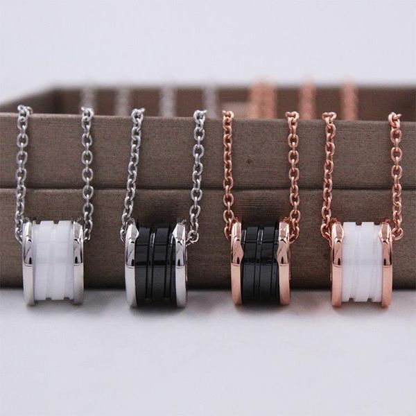 

chains pendant necklace original brand jewelry fashion thin waist ceramic female spring luxury engagement gift, Silver