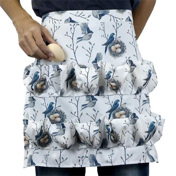 

aprons pockets egg collecting harvest apron cooking kitchen restaurant bib dress farm home waterproof for chicken farmer