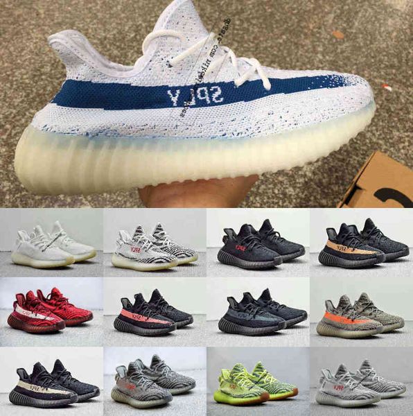 

selling 2020 classic color beluga 2.0 zebra cream kanye v2 sply v2 west blue tn zebra women men designer shoes sneakers trainers 36-46, Black