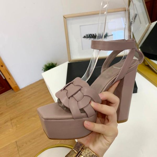 

dress shoes high heel luxury sandals platform summer slingback genuine leather custom gladiator women 2021, Black