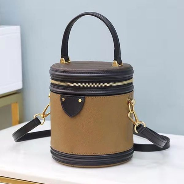 

bucket bag high-quality leather shoulder classic design messenger cosmetic bags lady sylvie handbag small leather