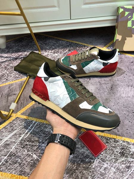 

2021 designer shoes man stripes distressed luxury shoes real leather fashion ace sneaker for women 35-46, Black;red