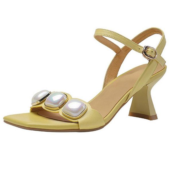 

dress shoes genuine leather women sandals 2021 summer platform punk high heels pumps female arrival party basic woman, Black