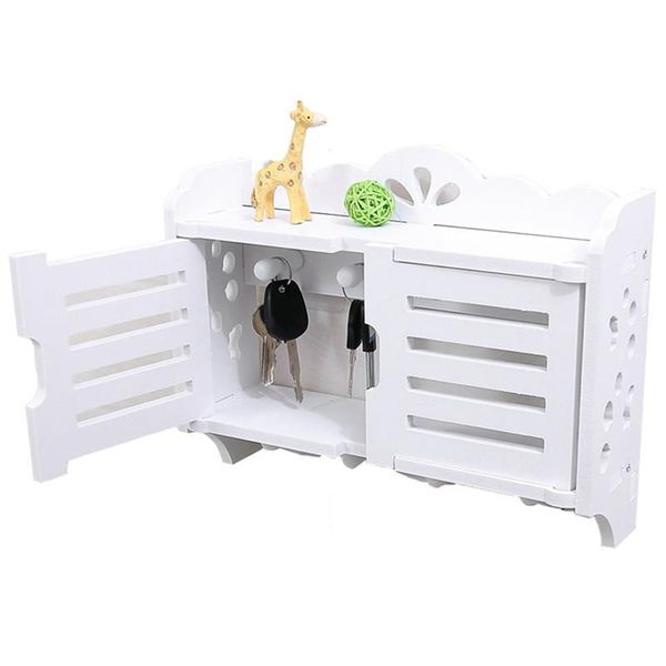 

bathroom shelves simple and modern wall hook-drilling living room decorative hanging key storage box finishing