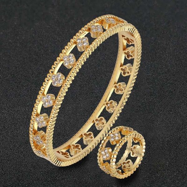 

cubic zircon bangle & bracelet for women party anniversary bijuteriras copper men bangle pulseira women love & braceletes, White