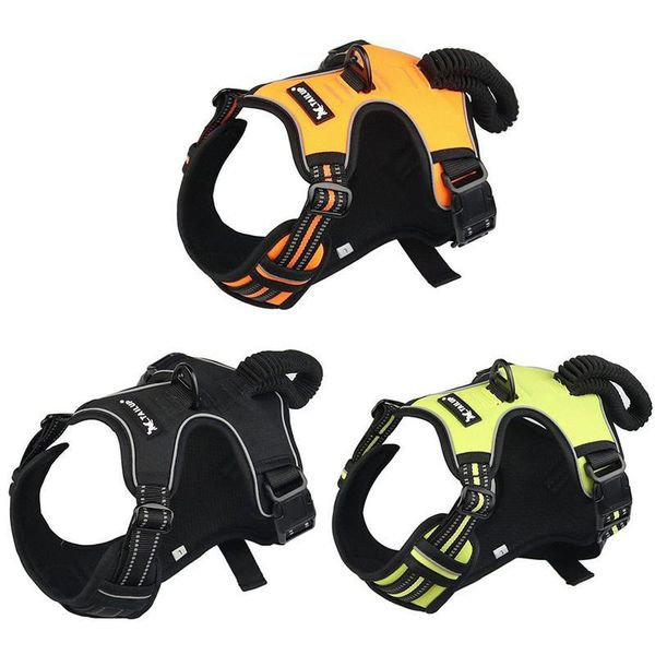 

dog collars & leashes harness double stack chest strap traction collar reflective style pet supplies for medium large sized dropship