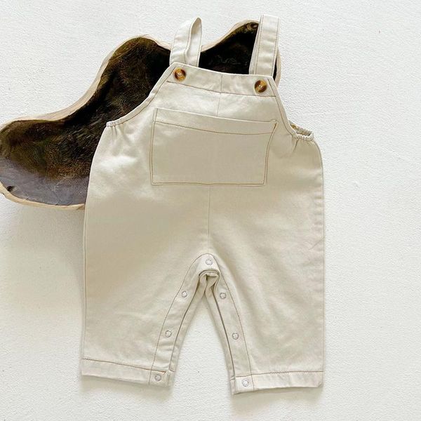 

rompers korean style spring autumn baby boys girls clothes infant cowboy jumpsuit overall toddler girl sleeveless romper, Blue