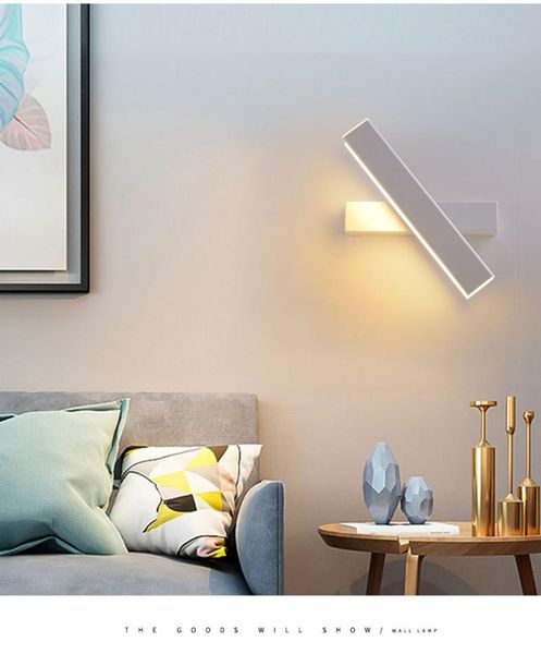 

wall lamp creative led bedside simple modern bedroom corridor aisle rotary