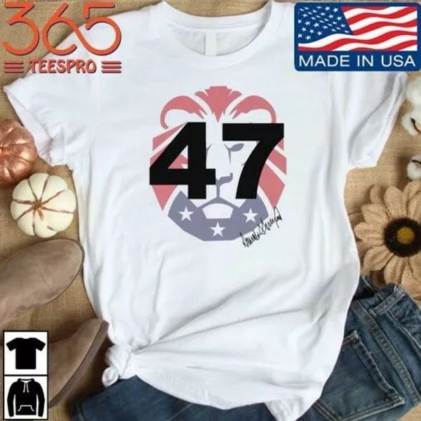 

patriot party trump 47 t-shirt, White;black