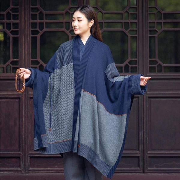 

ethnic clothing miao yan xin kong meditation design zen meaning baina multi-purpose shawl legging blanket dual-purpose, Red
