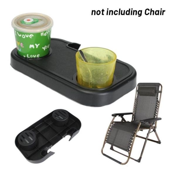 

camp furniture portable folding chair side tray casual for drink camping picnic outdoor beach garden accessories