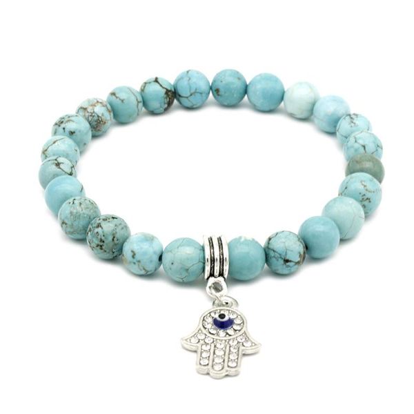 

charm bracelets european and american retro temperament domineering simple 8mm tiger eye green pine pendant bracelet, Golden;silver