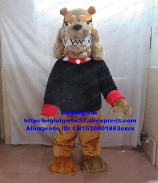 

mascot costumes bulldog dog pitbull bull dog pit bull terrier mascot costume character commercial promotion beautiful zx62, Red;yellow