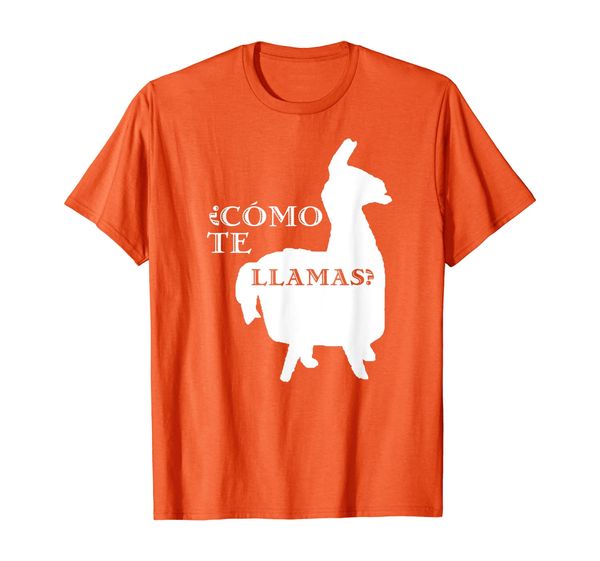 

funny como te llamas spanish teacher student gift t-shirt, White;black