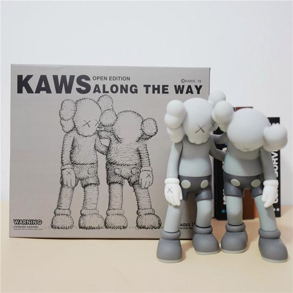 

selling 28cm 1.5kg originalfake k a w s companion the along the way style for original box action figure model decorations toys gift
