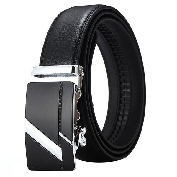 

belts men's leather belt luxury imitation automatic buckle men trend youth wild designer fashion blet, Black;brown