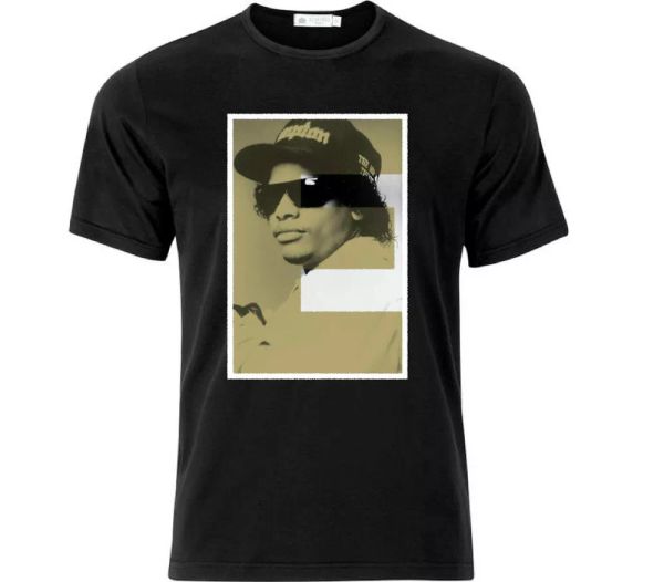 

Eazy-E Old School Rap T Shirt Black, White;black