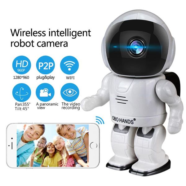 

cameras robot wifi 960p 1.3mp hd wireless ip camera ptz two way audio p2p indoor night vision wi-fi network baby monitor security
