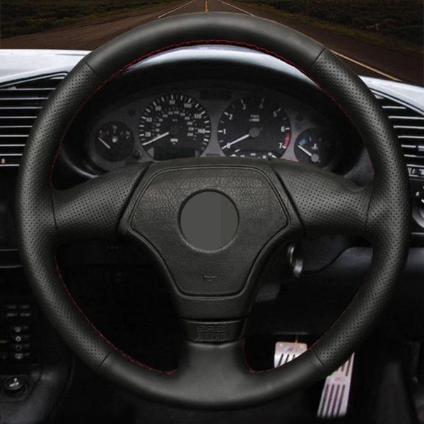 

steering wheel covers diy black breathable genuine leatherÂ car cover for e36 1995-2000 e46 1998-2000 e39 1995-1999 e3 1995-1997