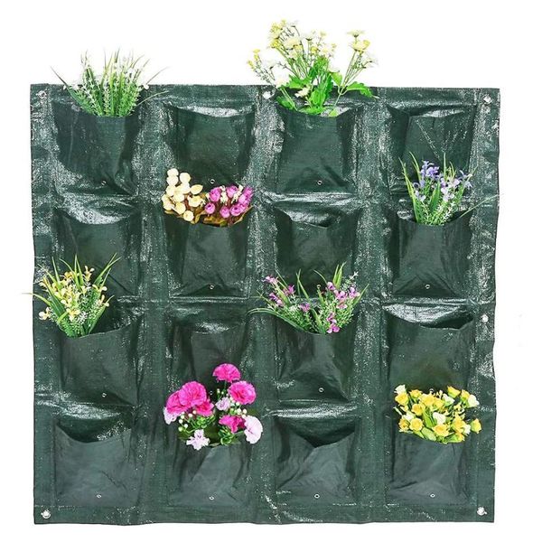 

hanging planting bag wall mount grow multi pockets planter vertical container for garden vegetables flowers planters & pots