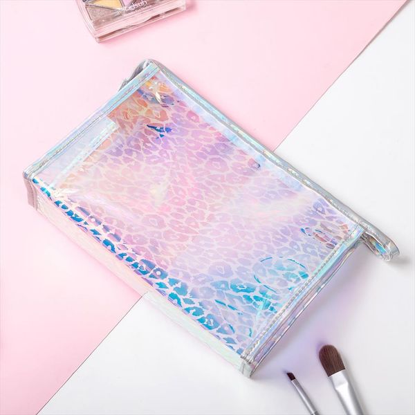 

transparent lady make up cosmetic bags fashion travel summer jelly women pvc brushes beauty dropshipping