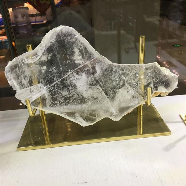 

natural quartz crystal reiki healing home decoration mineral specimens pure copper metal stent decorative objects & figurines