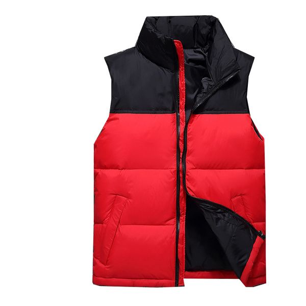 

2021 new north winter men's down puffer jacket vest casual brand hoodies parkas warm ski mens face vests, Black;white