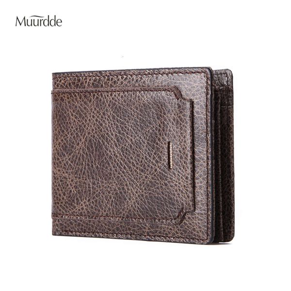 

the wallet head leather men's wallet horizontal 20% leisure short wallet, Black