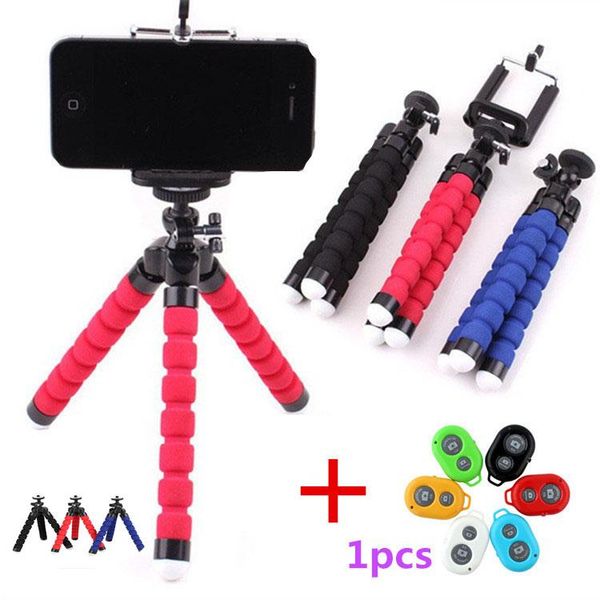 

mobile phone holder flexible ocs tripod bracket for camera selfie stand monopod support po remote control cell mounts & holders