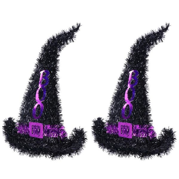 

party decoration 2pcs hanging ornament witch hat wall supplies halloween theme