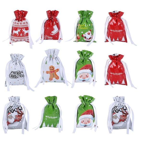 

gift wrap 12pcs adorable christmas candy bags drawstring wrapping