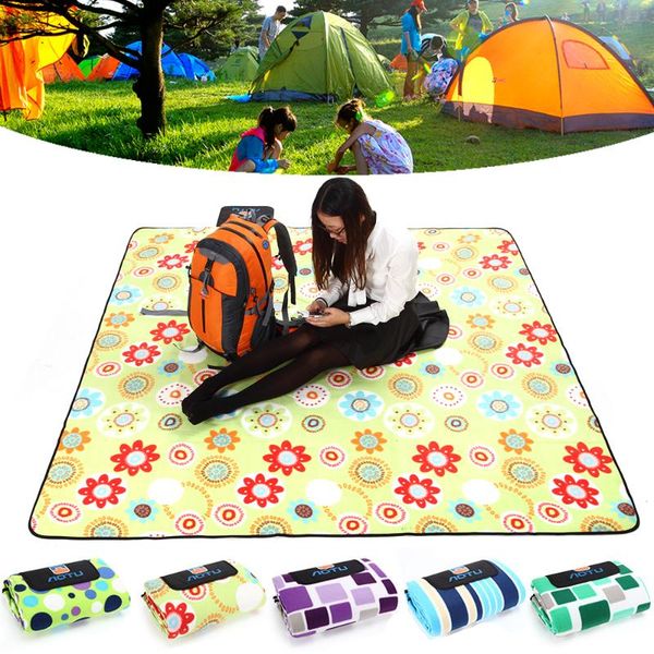

outdoor pads 200*200cm inflatable mat beach tent camping hiking picnic pad d25
