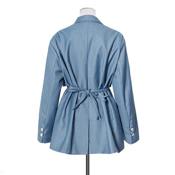 

women's suits & blazers getspring female blazer pocket decoration temperament ladies long woman's waistline jacket asul, White;black
