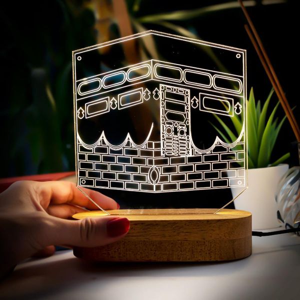 

decorative flowers & wreaths kaaba designed three-dimensional led lamp