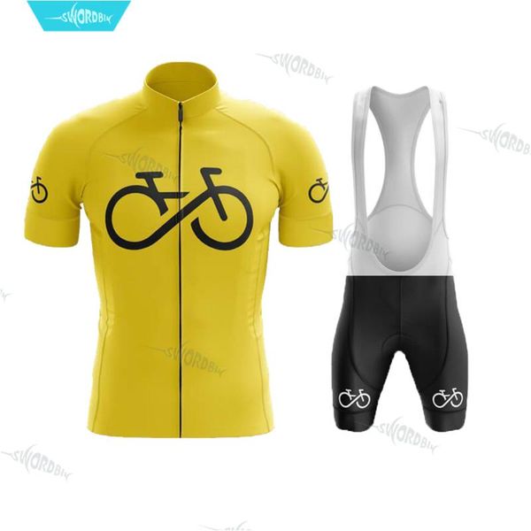 

racing sets cycling jersey 2021 spain summer men's short set bike mtb clothing triathlon roupa ciclismo masculino, Black;blue