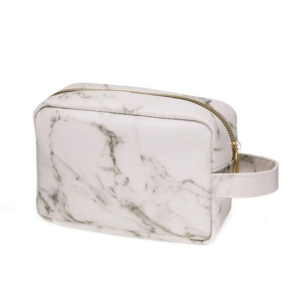 

travel cosmetic makeup bag toiletry case marble pattern pouch wash organizer storage bags & cases