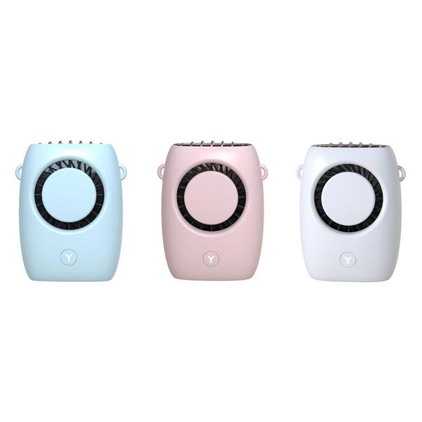 

mini handheld cooling hanging neck fan portable lazy sports personal necklace air cooler for travel electric fans