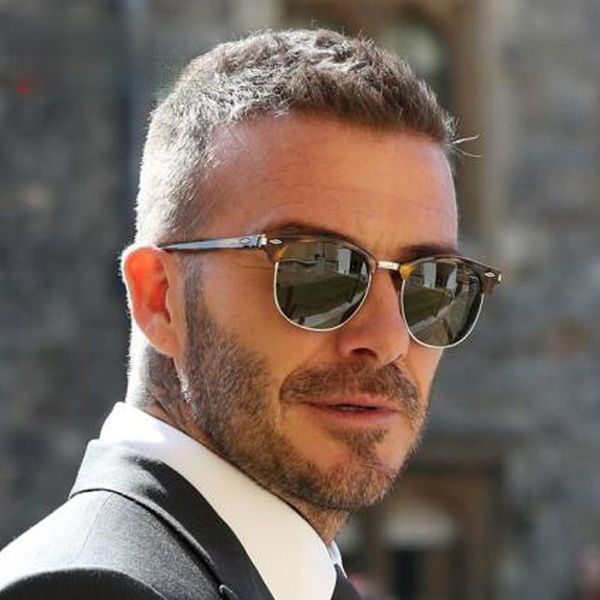 

sunglasses polarized men women 3016 brand design eye sun glasses semi rimless classic uv400, White;black