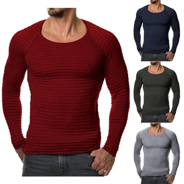

men's sweaters sweater man knitting casual solid thin o-neck slim full sleeve spring autumn male clothing -3xl, White;black