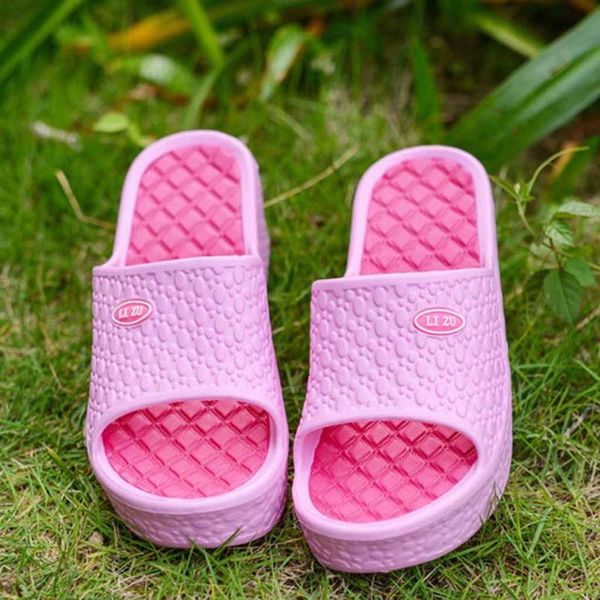 

slippers womens slides thick soles fashion women summer platform beach hole chinelos mulher claquette femme chaussure pantoffels dames, Black
