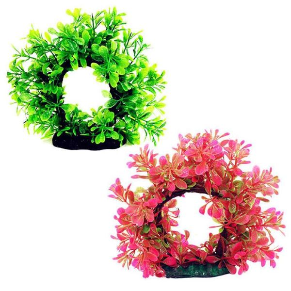 

decorations landscaping simulation arch tree water grass for aquarium fish bowl accessories