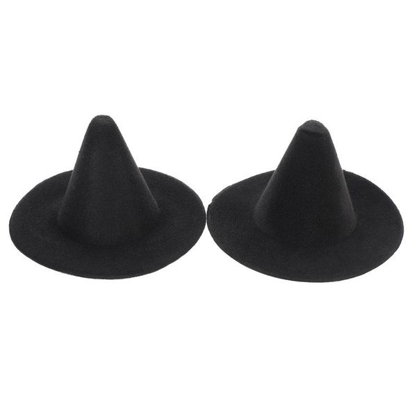 

party hats 2pcs witch black cloth hat costume props supplies